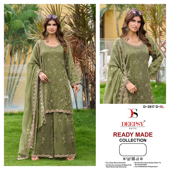 DEEPSY SUIT D-3517 Salsa Silk Embroidered Pakistani Suit Set - Amrah Wholesale