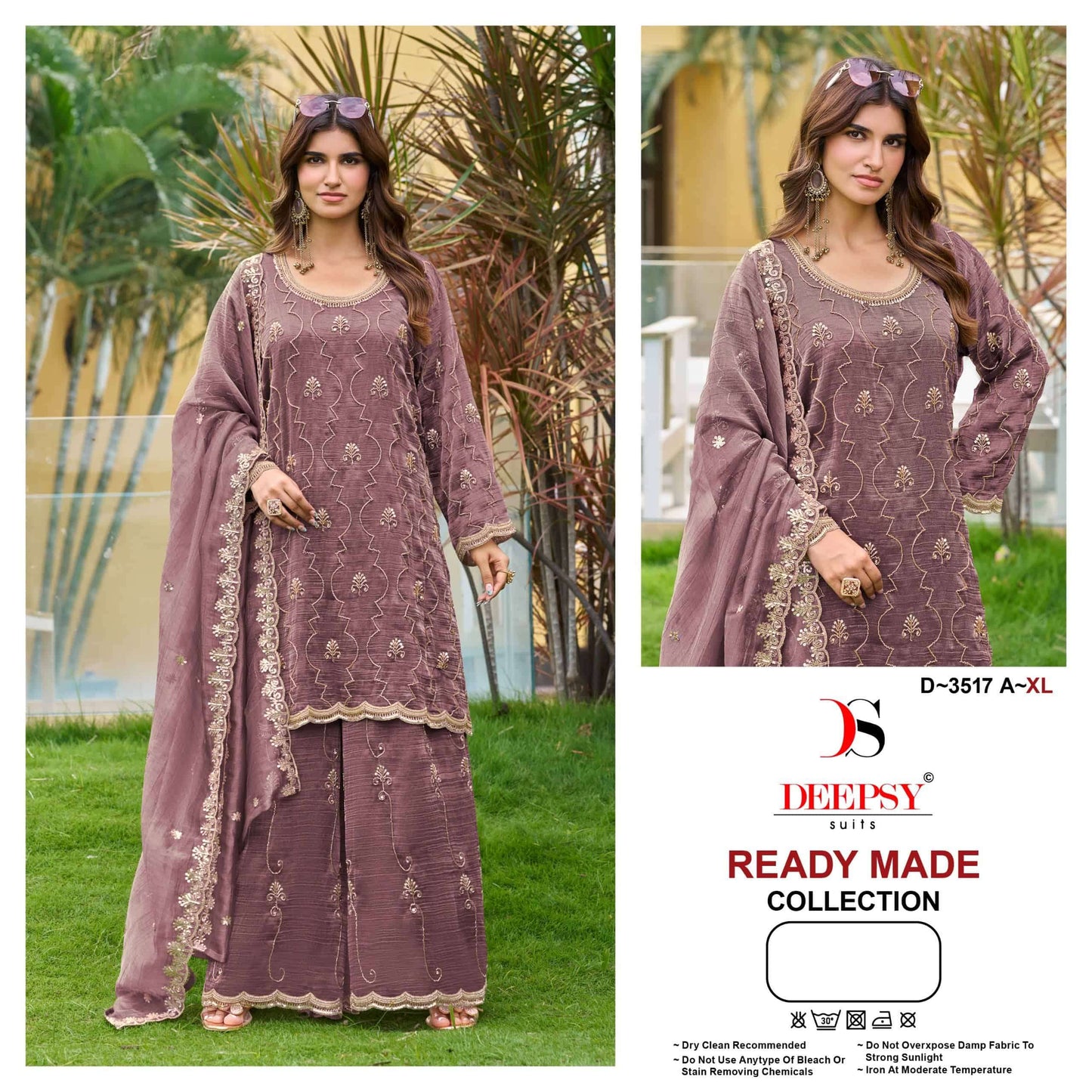 DEEPSY SUIT D-3517 Salsa Silk Embroidered Pakistani Suit Set