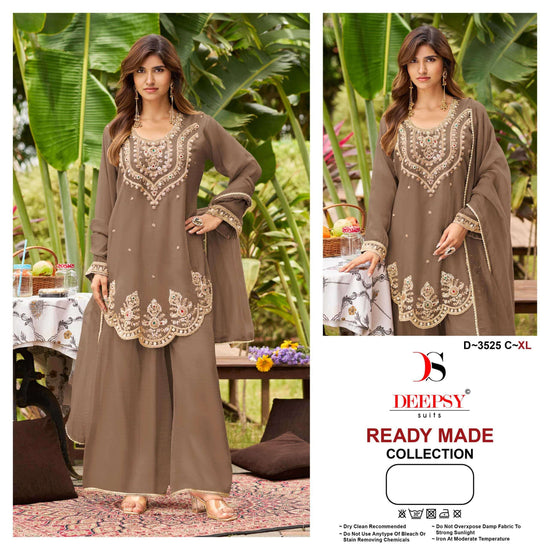 DEEPSY SUIT D-3525 Salsa Silk Ready-to-Wear Pakistani Suit Set