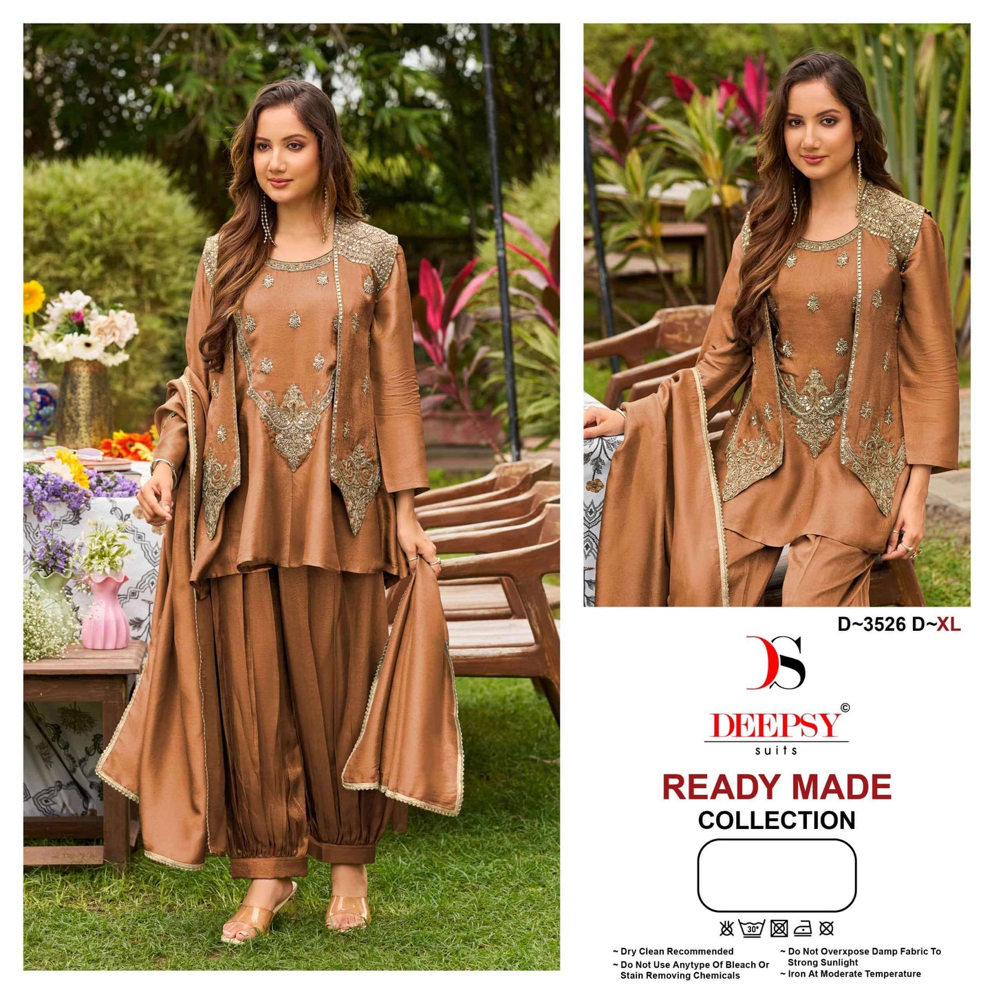 DEEPSY SUIT D-3526 Viscose Tissue Silk Embroidered Pakistani Suit Set