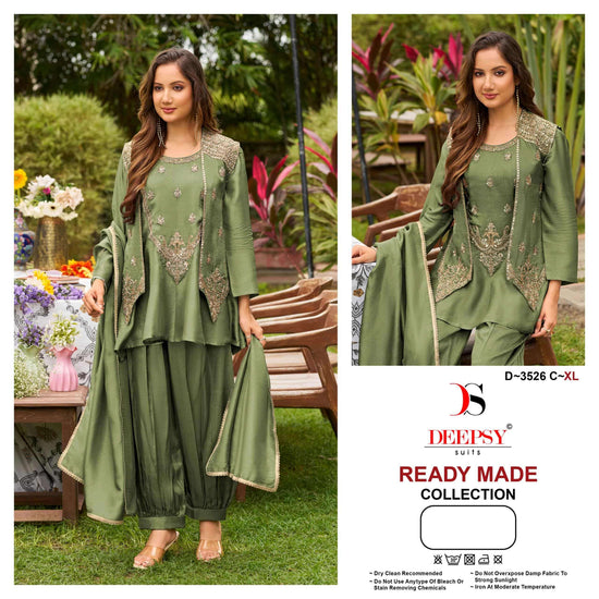 DEEPSY SUIT D-3526 Viscose Tissue Silk Embroidered Pakistani Suit Set
