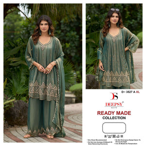 Deepsy Suit D-3527 Moss Printed Stitched Salwar Suit Set