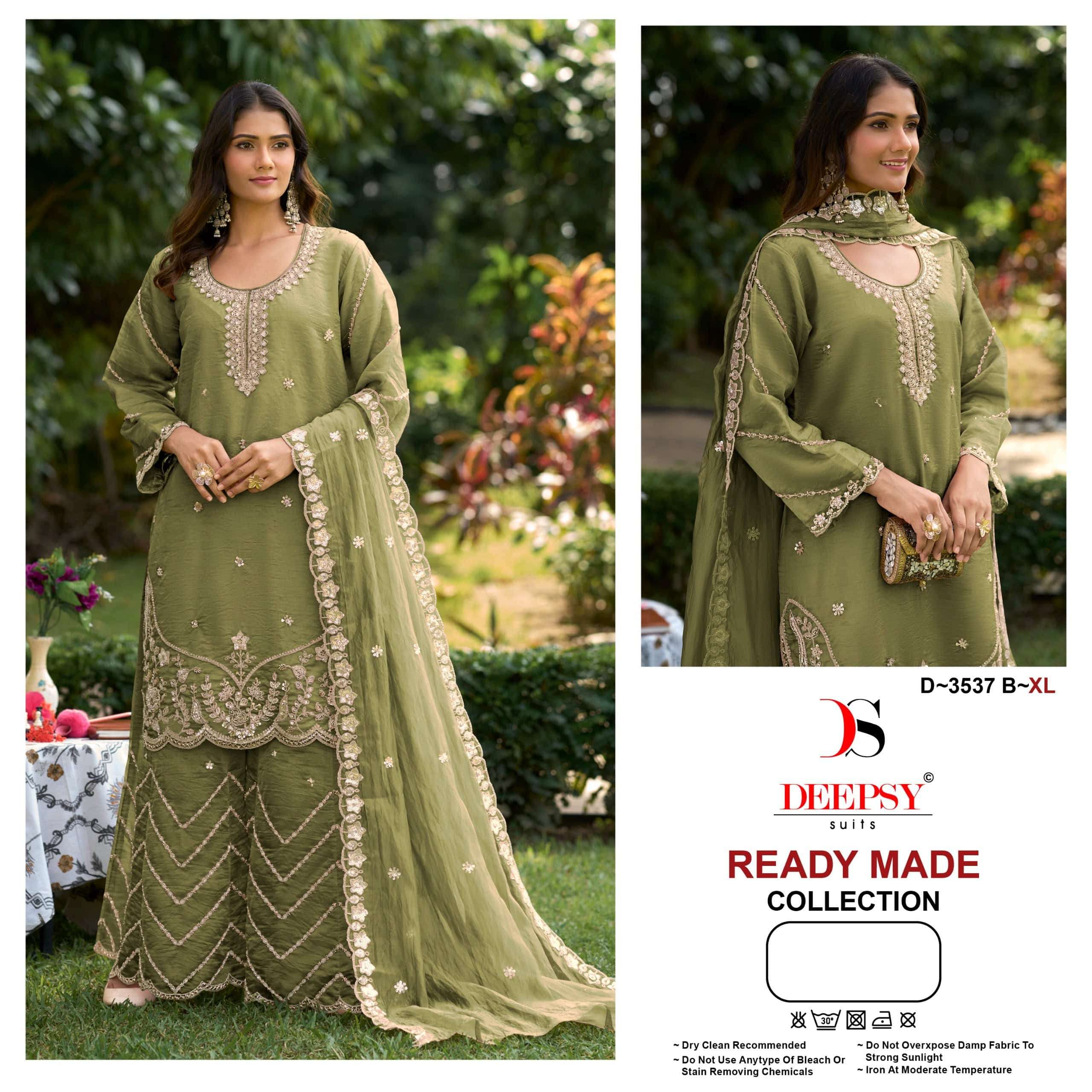 DEEPSY SUIT D-3537 Soft Silk Embroidered Pakistani Suit