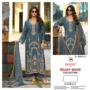 Deepsy Suit D-3555 Ancy Moss Silk Pakistani Suit