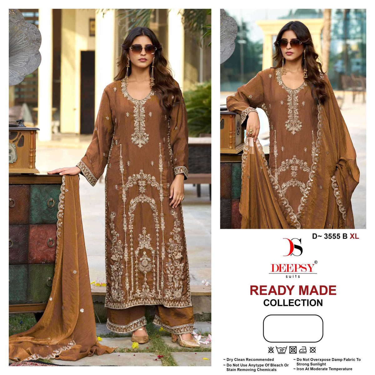 Deepsy Suit D-3555 Ancy Moss Silk Pakistani Suit