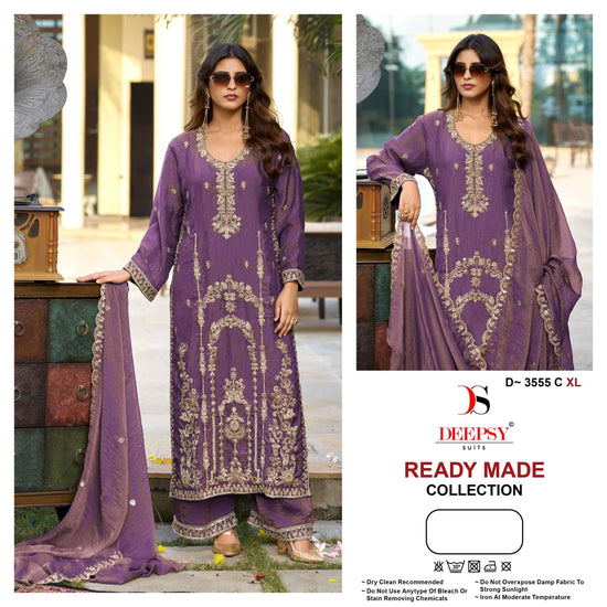 Deepsy Suit D-3555 Ancy Moss Silk Pakistani Suit