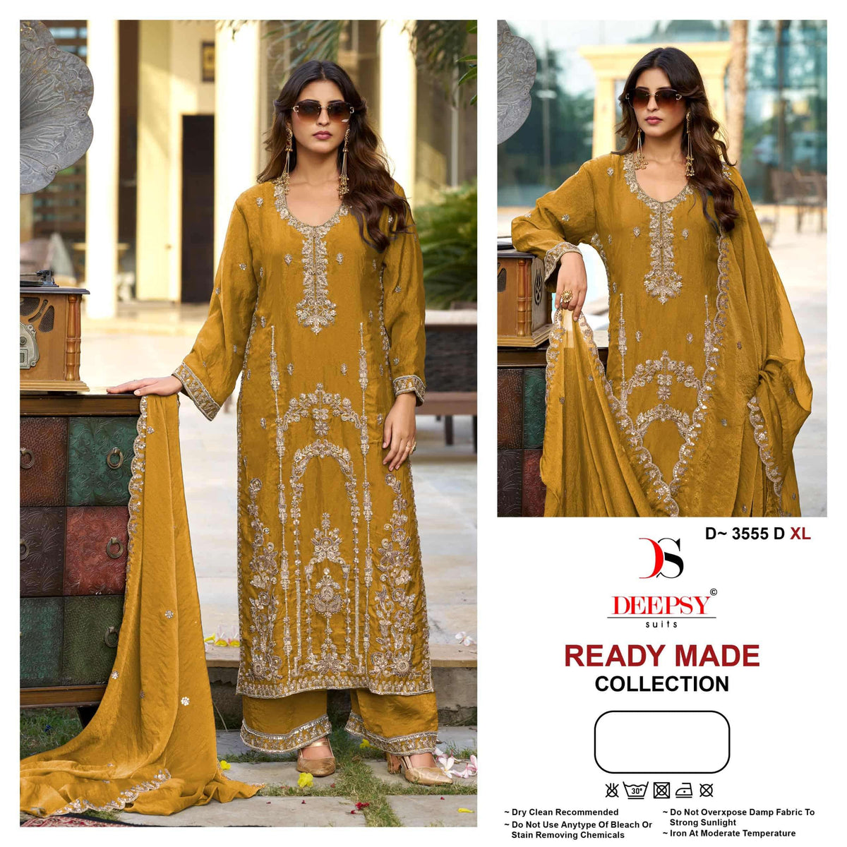 Deepsy Suit D-3555 Ancy Moss Silk Pakistani Suit