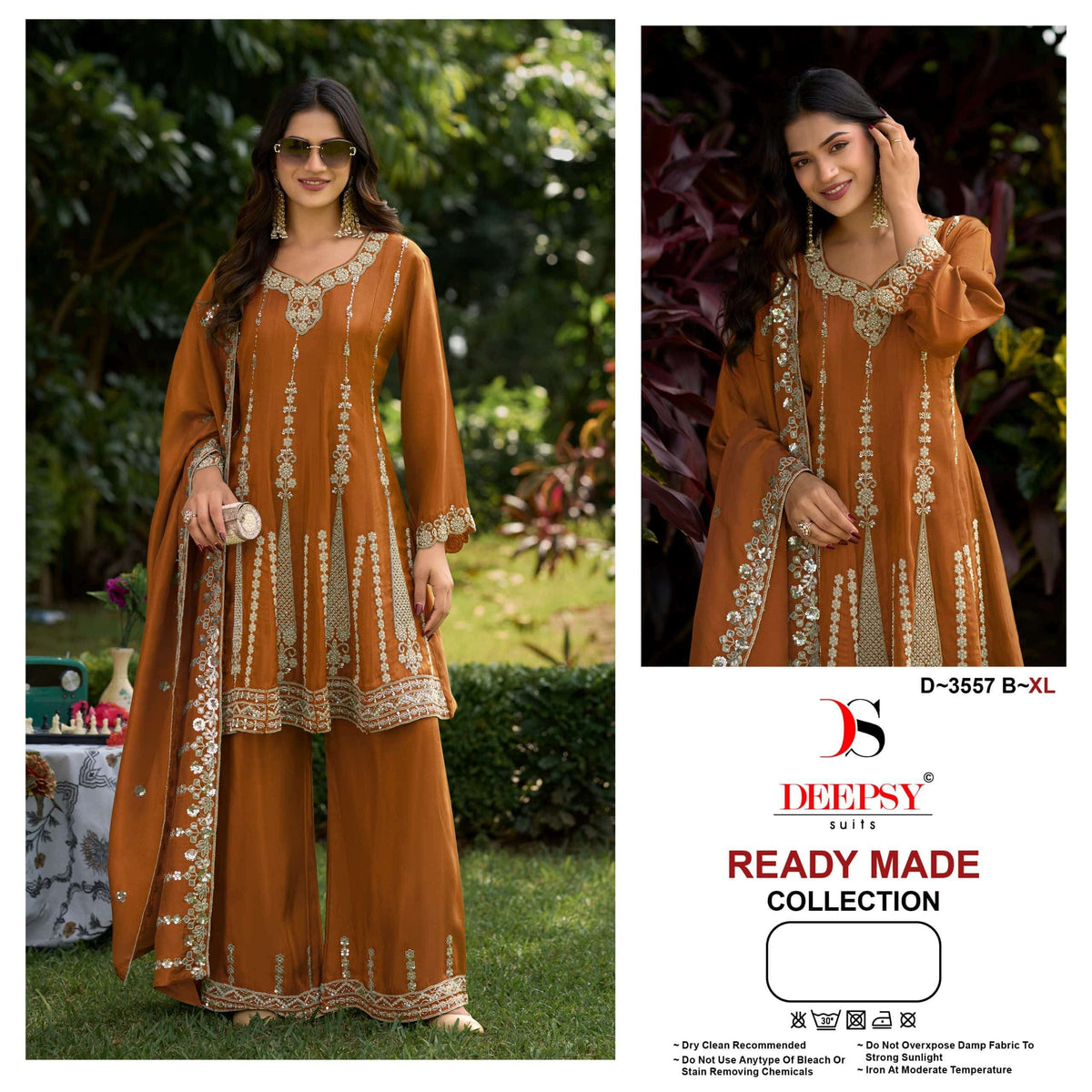 DEEPSY SUIT D-3557 Viscose Tissue Silk Embroidered Pakistani Suit Set
