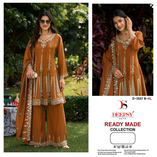 DEEPSY SUIT D-3557 Viscose Tissue Silk Embroidered Pakistani Suit Set