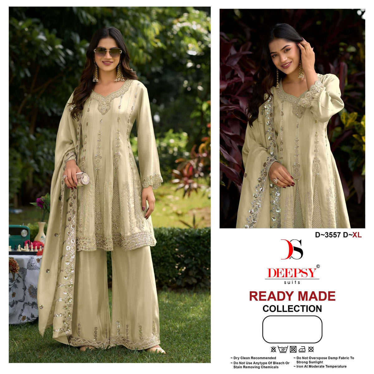 DEEPSY SUIT D-3557 Viscose Tissue Silk Embroidered Pakistani Suit Set