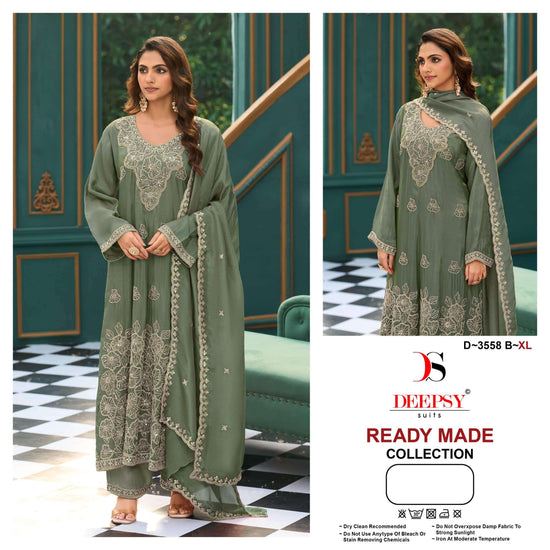 Deepsy Suit D-3558 Viscose Tissue Silk Pakistani Suit