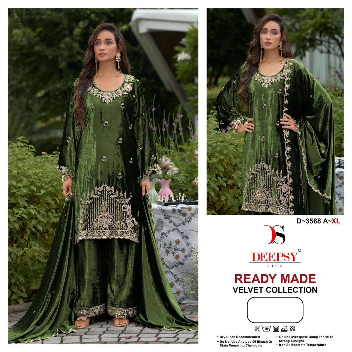 Deepsy Suit D-3568 Velvet Pakistani Suit