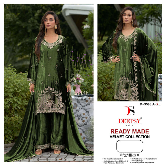 Deepsy Suit D-3568 Velvet Pakistani Suit