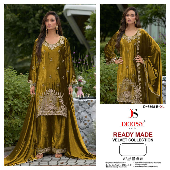 Deepsy Suit D-3568 Velvet Pakistani Suit