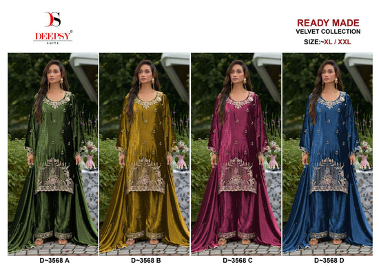 Deepsy Suit D-3568 Velvet Pakistani Suit