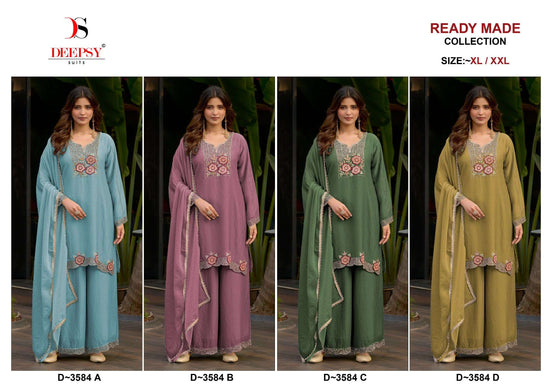 DEEPSY SUIT D-3584 Moss Silk Salwar Suit