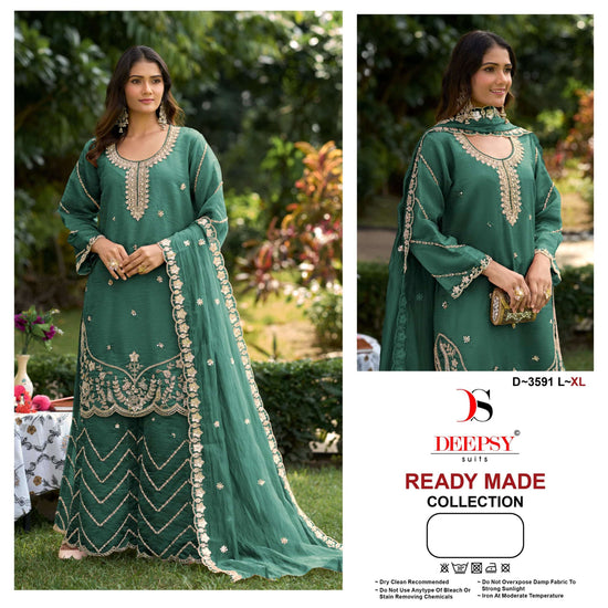 Deepsy Suit D-3591 Viscose Tissue Silk Salwar Suit Set