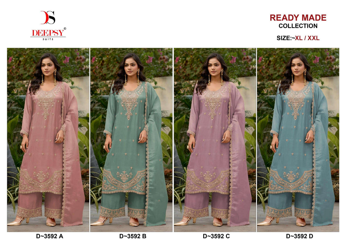 DEEPSY SUIT D-3592 Viscose Tissue Silk Salwar Suit
