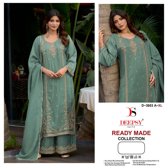 DEEPSY SUIT D-3603 Viscose Tissue Silk Salwar Suit