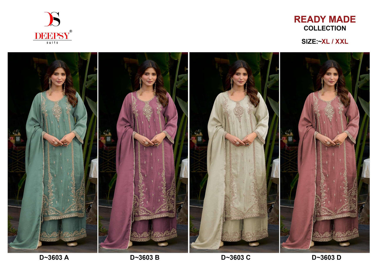 DEEPSY SUIT D-3603 Viscose Tissue Silk Salwar Suit