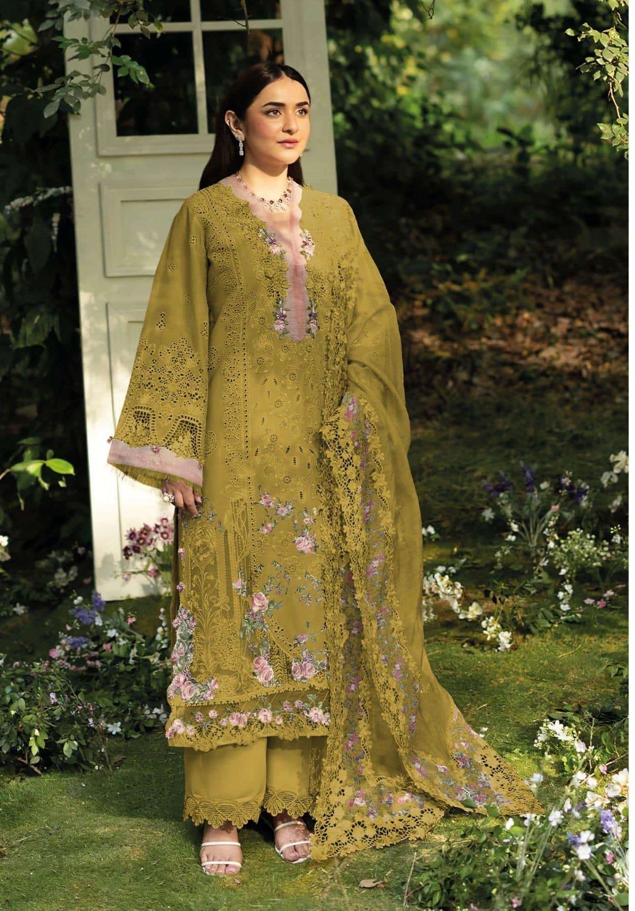 DEEPSY SUIT ELAF 2046 Cotton Embroidery Pakistani Suit Set