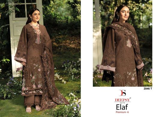 DEEPSY SUIT ELAF 2046 Cotton Embroidery Pakistani Suit Set - Amrah Wholesale