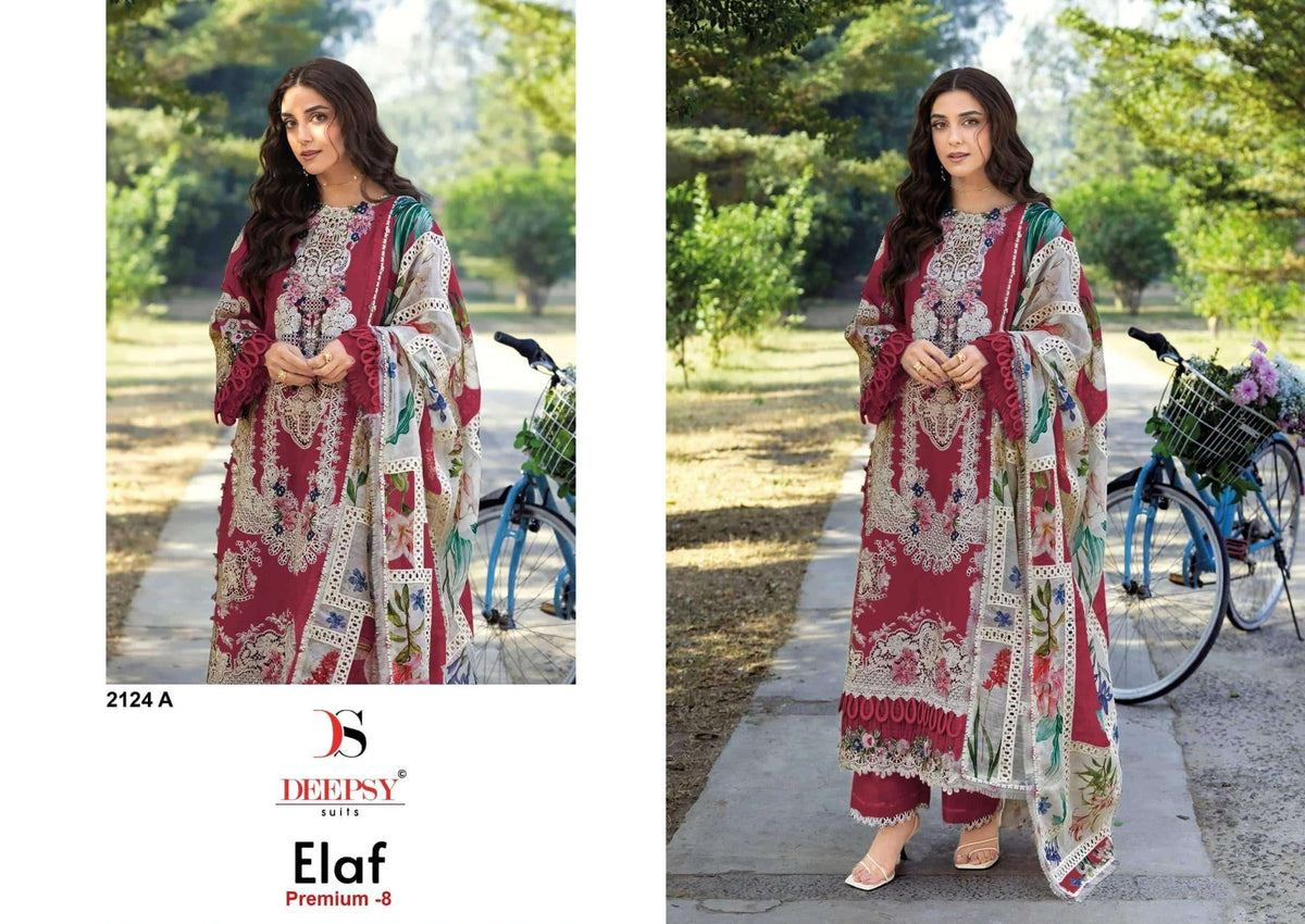 DEEPSY SUIT ELAF 2124 Cotton Pakistani Suit - Amrah Wholesale