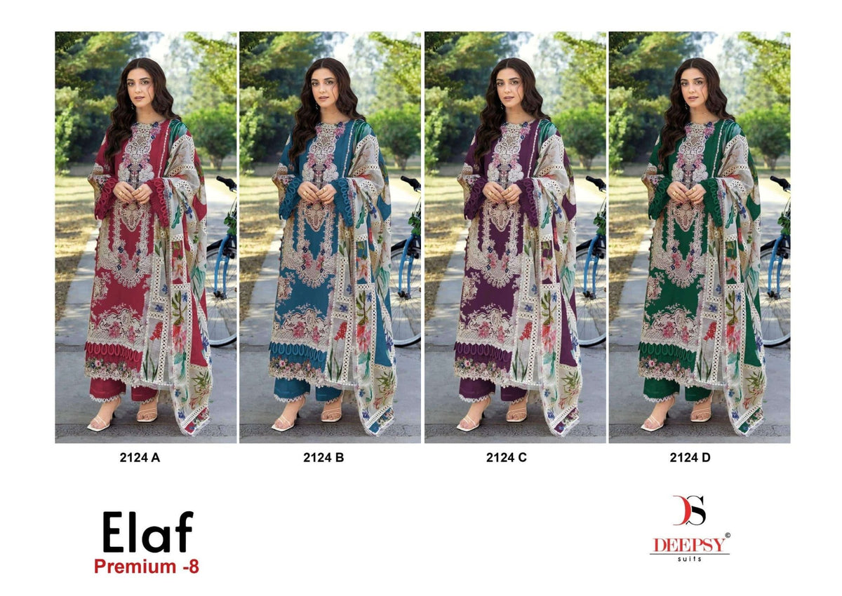 DEEPSY SUIT ELAF 2124 Cotton Pakistani Suit - Amrah Wholesale