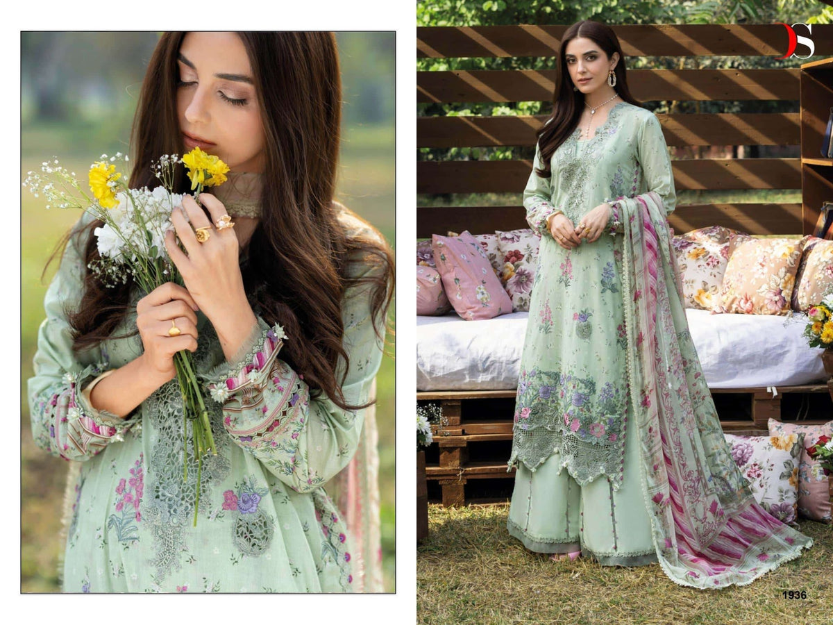Deepsy Suit Elaf Chikankari Vol-02 Cotton Printed Pakistani Suit - Amrah Wholesale