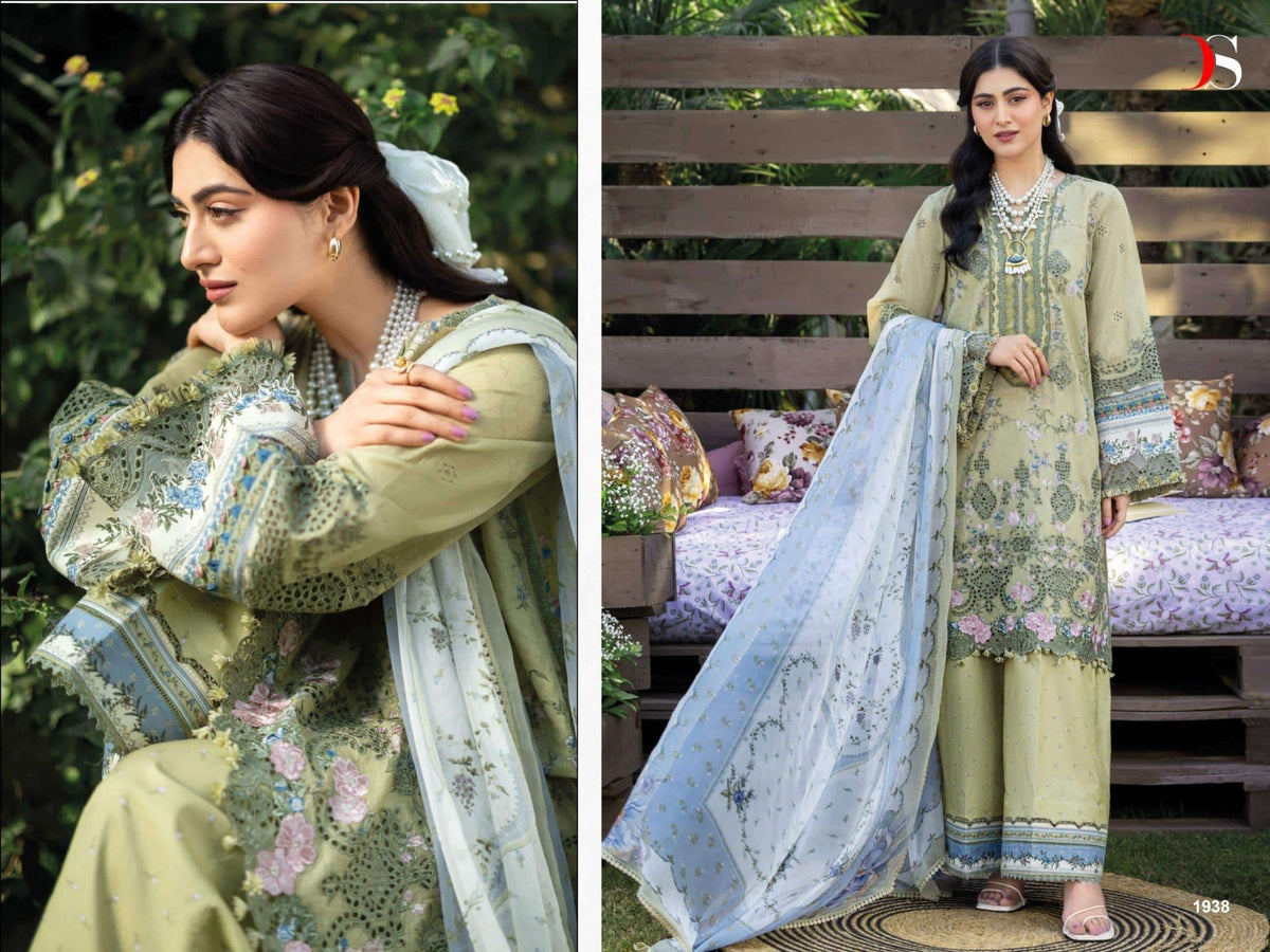 Deepsy Suit Elaf Chikankari Vol-02 Cotton Printed Pakistani Suit - Amrah Wholesale