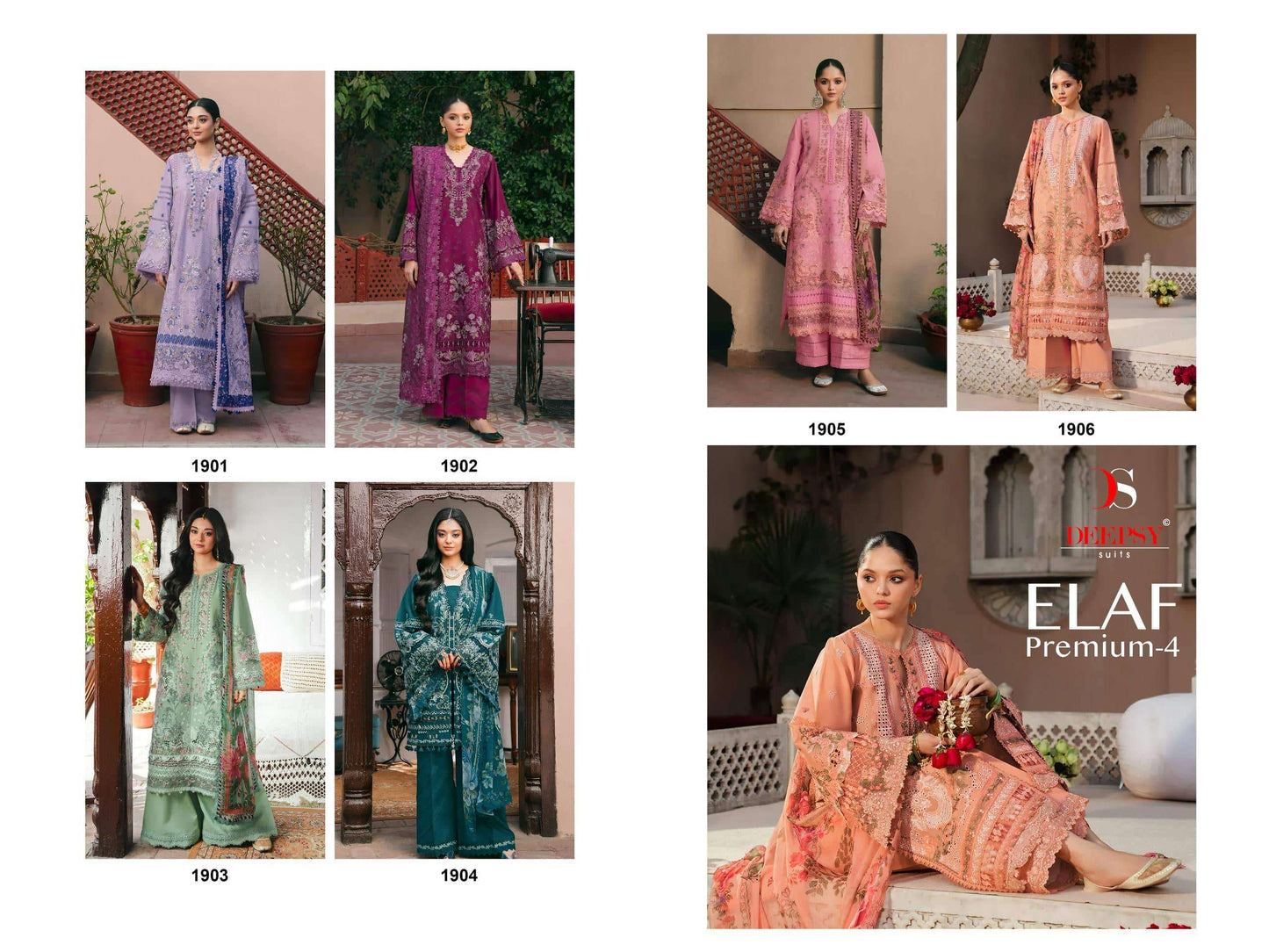 Deepsy Suit Elaf Premium Vol-04 Cotton Pakistani Suit