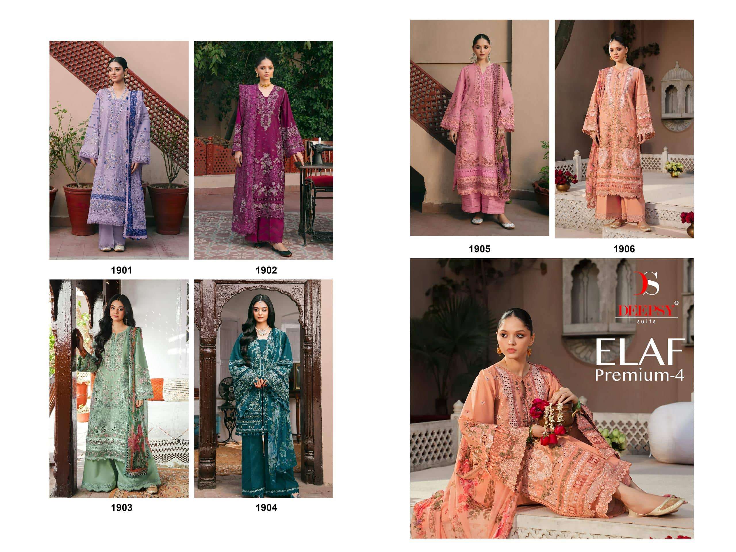 Deepsy Suit Elaf Premium Vol-04 Cotton Pakistani Suit