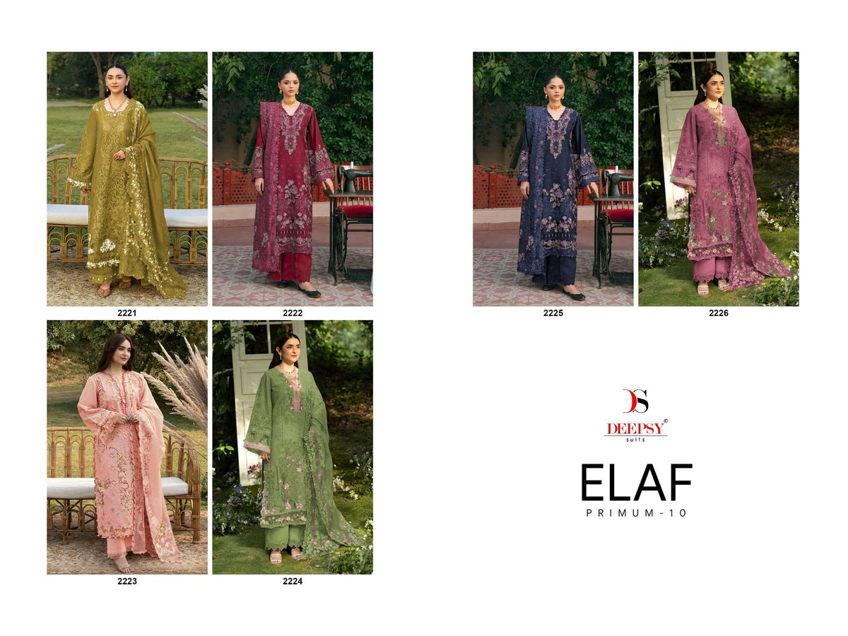 Deepsy Suit Elaf Premium Vol 10 Cotton Pakistani Suit