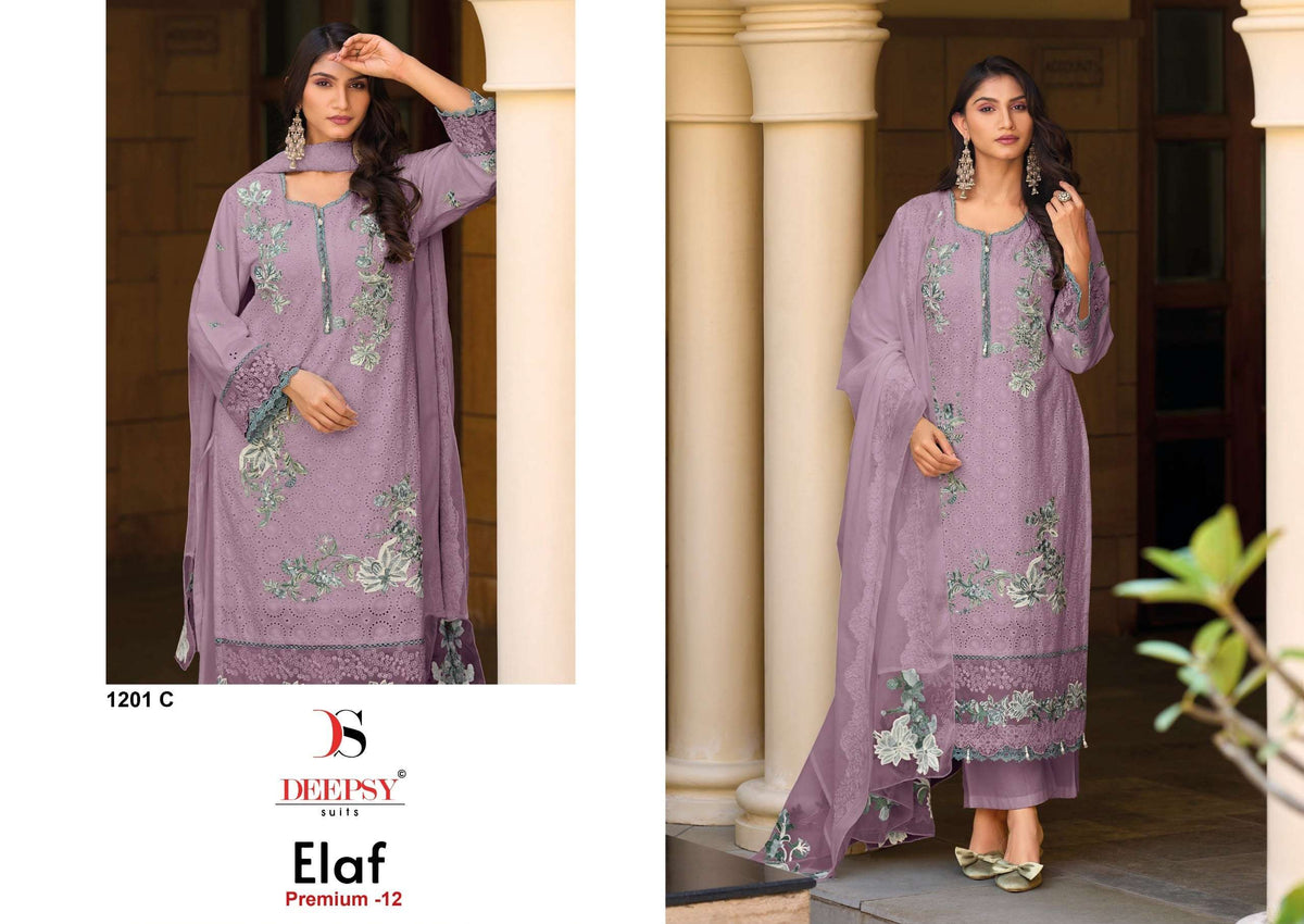 DEEPSY SUIT ELAF PREMIUM VOL-12 Cotton Printed Pakistani Suit