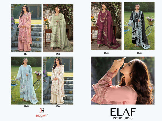 Deepsy Suit Elaf Premium Vol - 3 Pakistani Suit Wholesale Catalogue - Amrah Wholesale