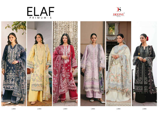 DEEPSY SUIT ELAF PREMIUM VOL-5 Cotton Embroidery Pakistani Suit