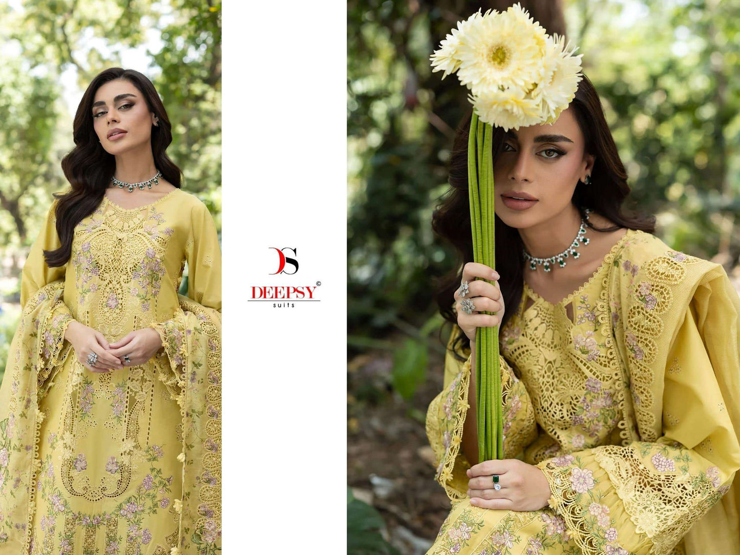 Deepsy Suit Elaf Premium Vol-6 Cotton Embroidered Pakistani Suit - Amrah Wholesale
