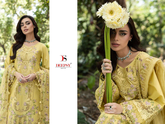 Deepsy Suit Elaf Premium Vol-6 Cotton Embroidered Pakistani Suit - Amrah Wholesale