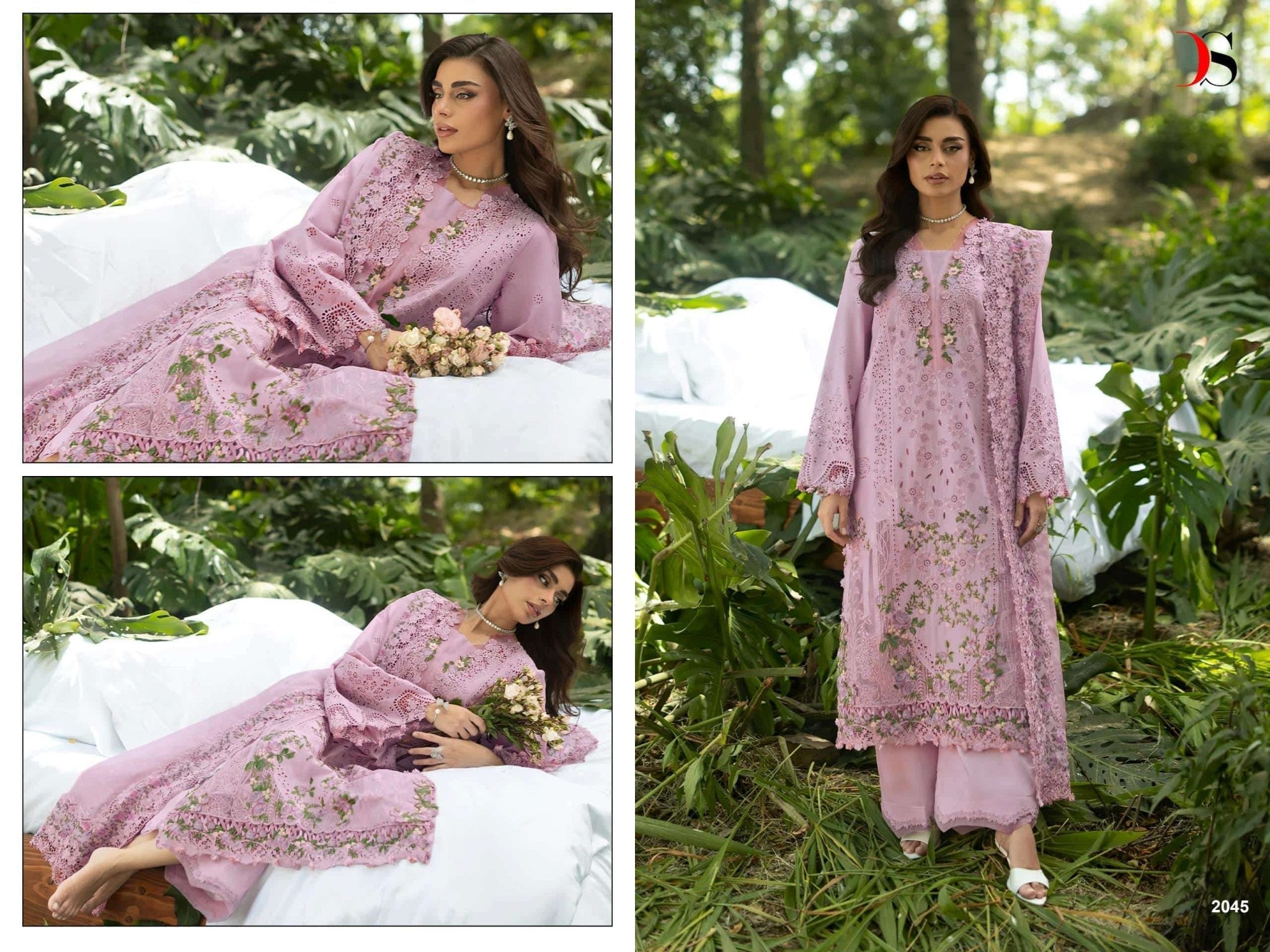 Deepsy Suit Elaf Premium Vol-6 Cotton Embroidered Pakistani Suit - Amrah Wholesale