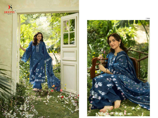 DEEPSY SUIT ELAF PREMIUM VOL-7 Cotton Embroidery Pakistani Suit Set - Amrah Wholesale