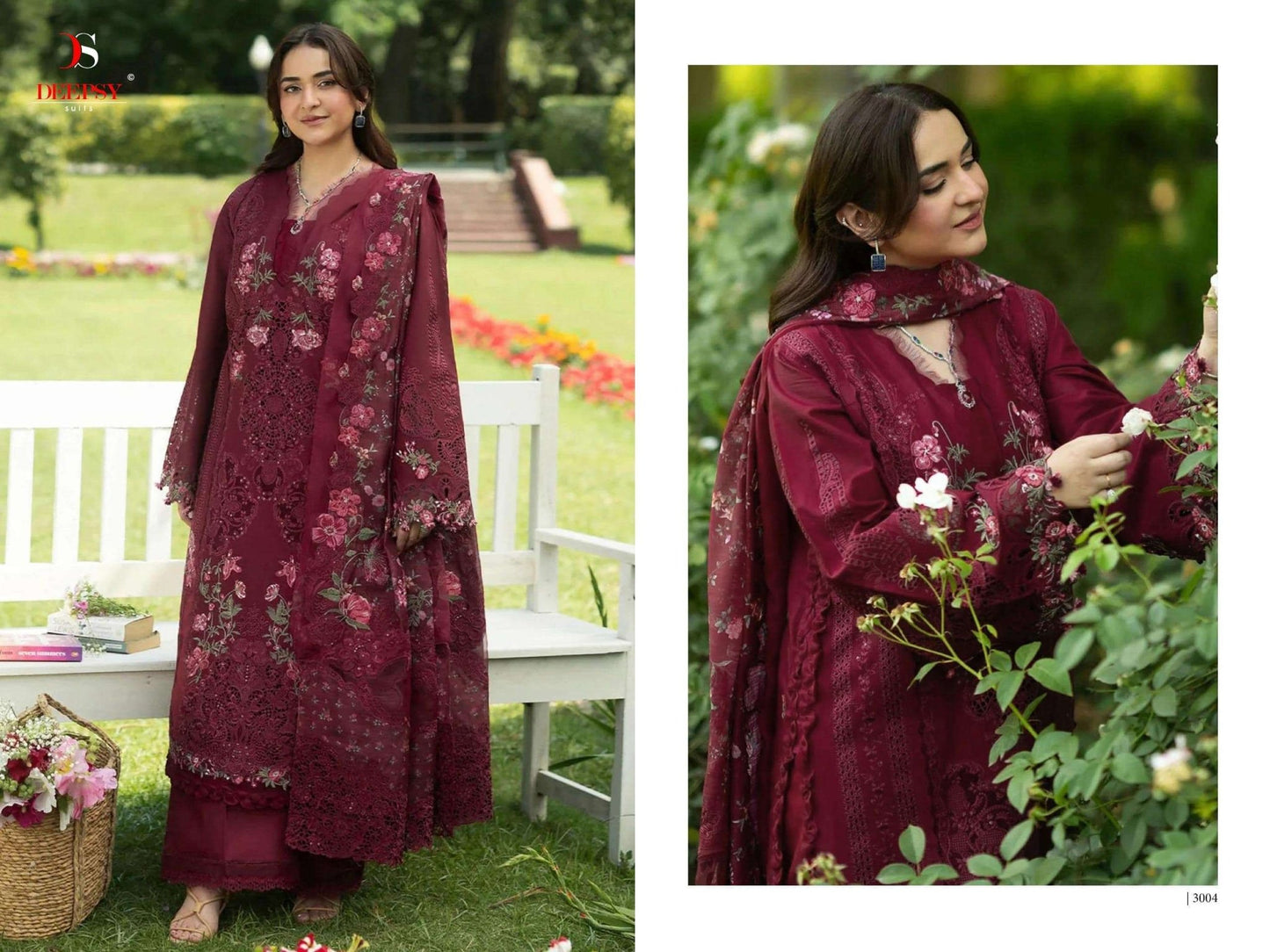 DEEPSY SUIT ELAF PREMIUM VOL-7 Cotton Embroidery Pakistani Suit Set - Amrah Wholesale