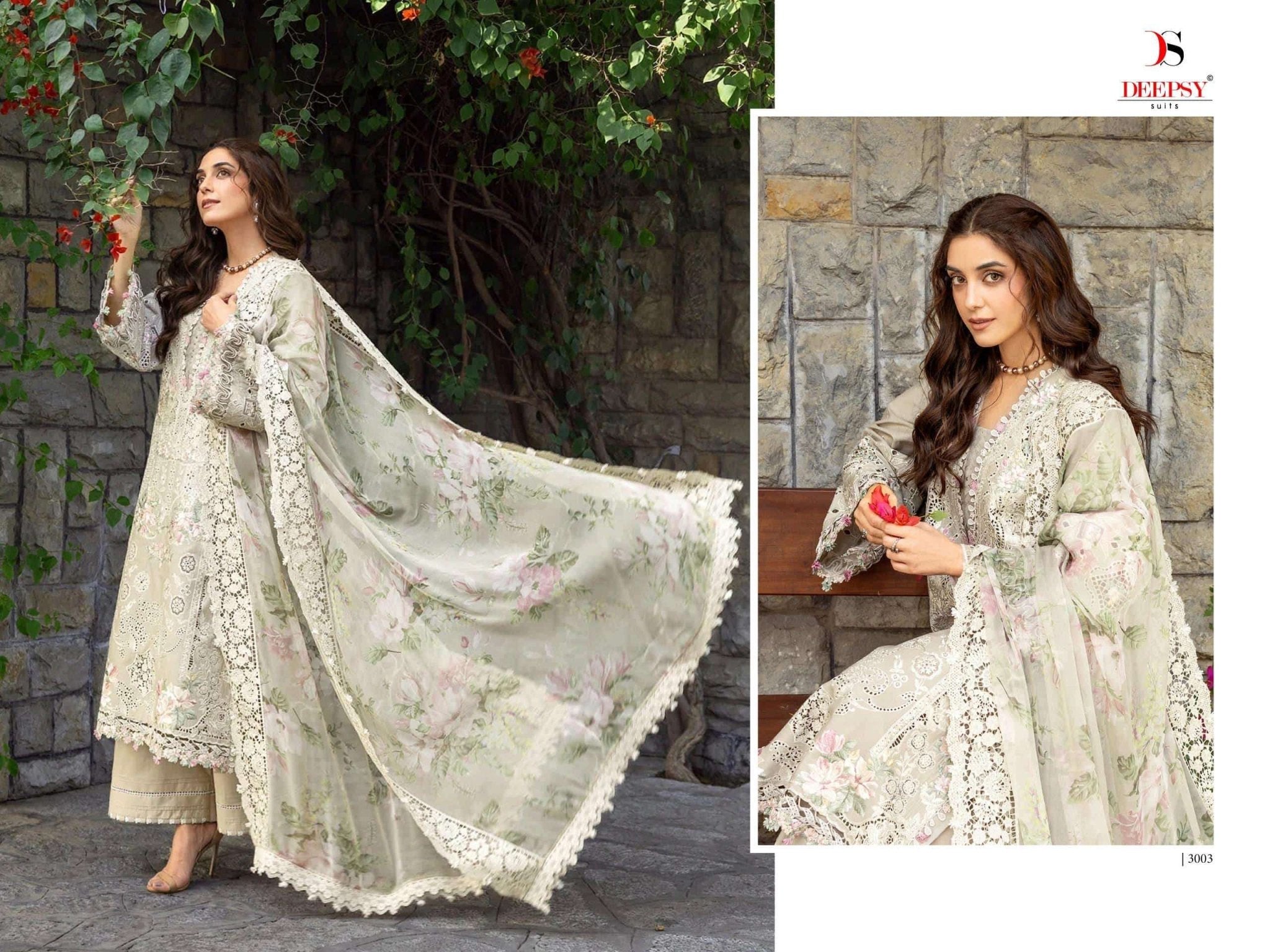 DEEPSY SUIT ELAF PREMIUM VOL-7 Cotton Embroidery Pakistani Suit Set - Amrah Wholesale