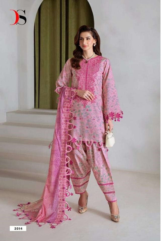DEEPSY SUIT JADE BAGH Cotton Embroidered Pakistani Suit - Amrah Wholesale