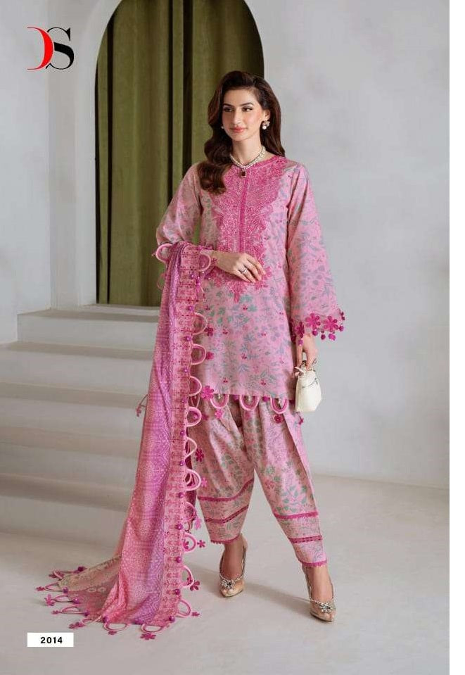DEEPSY SUIT JADE BAGH Cotton Embroidered Pakistani Suit