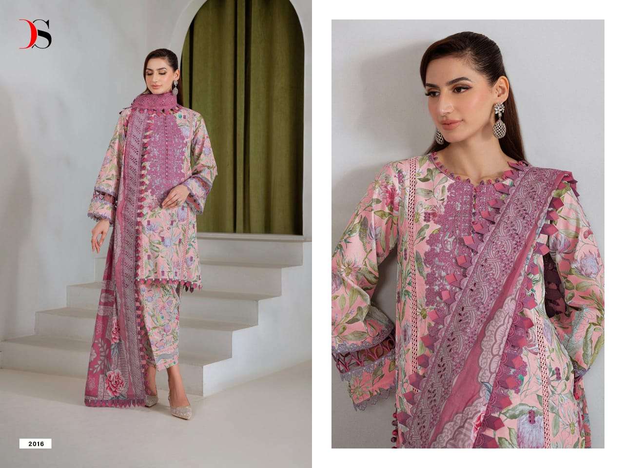 DEEPSY SUIT JADE BAGH Cotton Embroidered Pakistani Suit