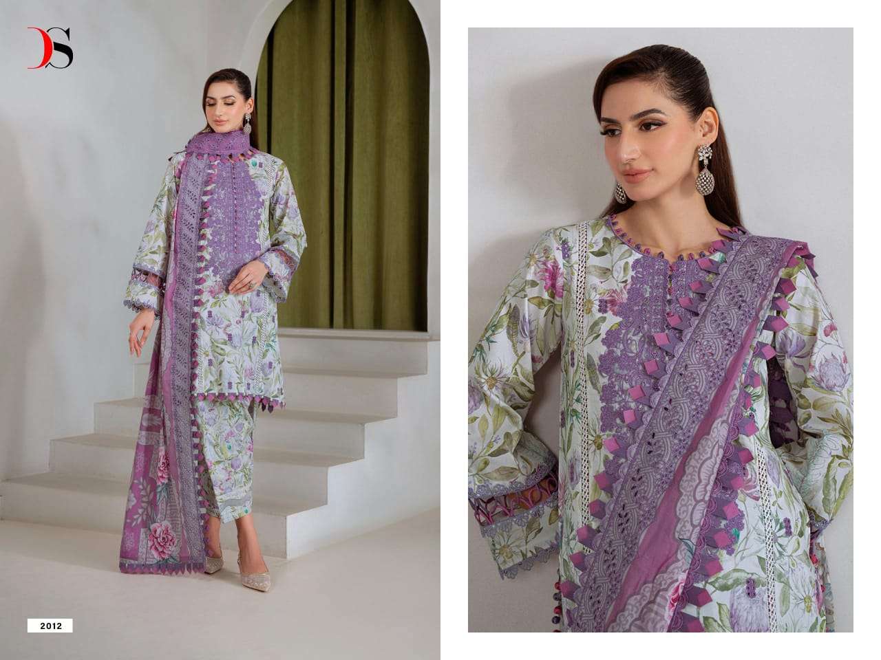 DEEPSY SUIT JADE BAGH Cotton Embroidered Pakistani Suit