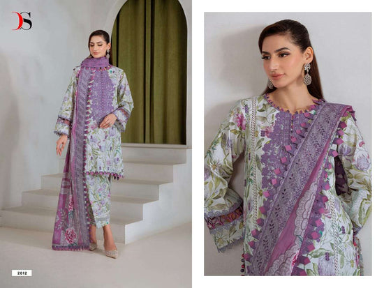 DEEPSY SUIT JADE BAGH Cotton Embroidered Pakistani Suit