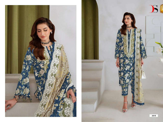 DEEPSY SUIT JADE BAGH Cotton Embroidered Pakistani Suit