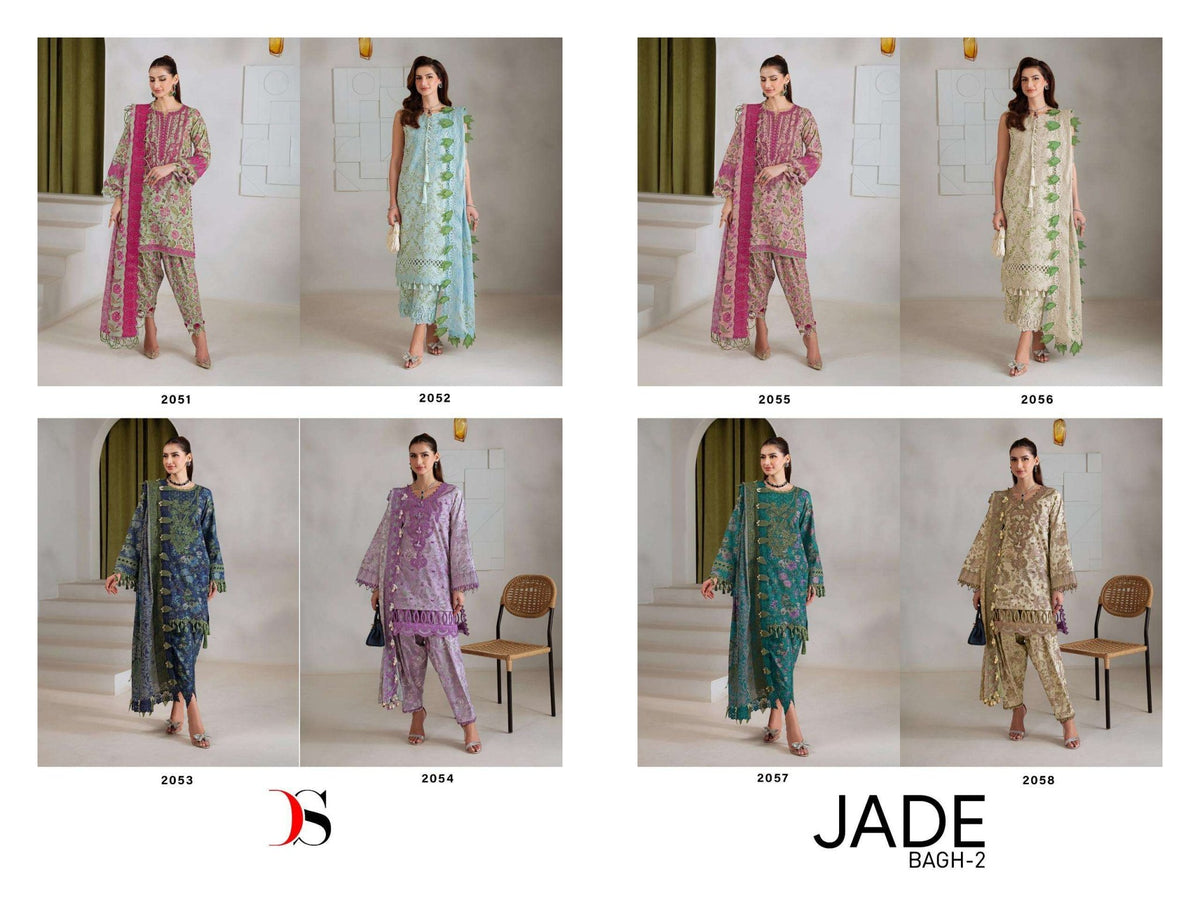 Deepsy Suit Jade Bagh Vol-2 Cotton Printed Pakistani Suit - Amrah Wholesale