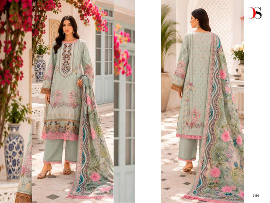 DEEPSY SUIT JADE BLISS LAWN VOL-6 Premium Cotton Pakistani Suit - Amrah Wholesale
